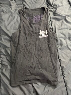 Soldier Solutions Gray Graphic Tank Top - Small